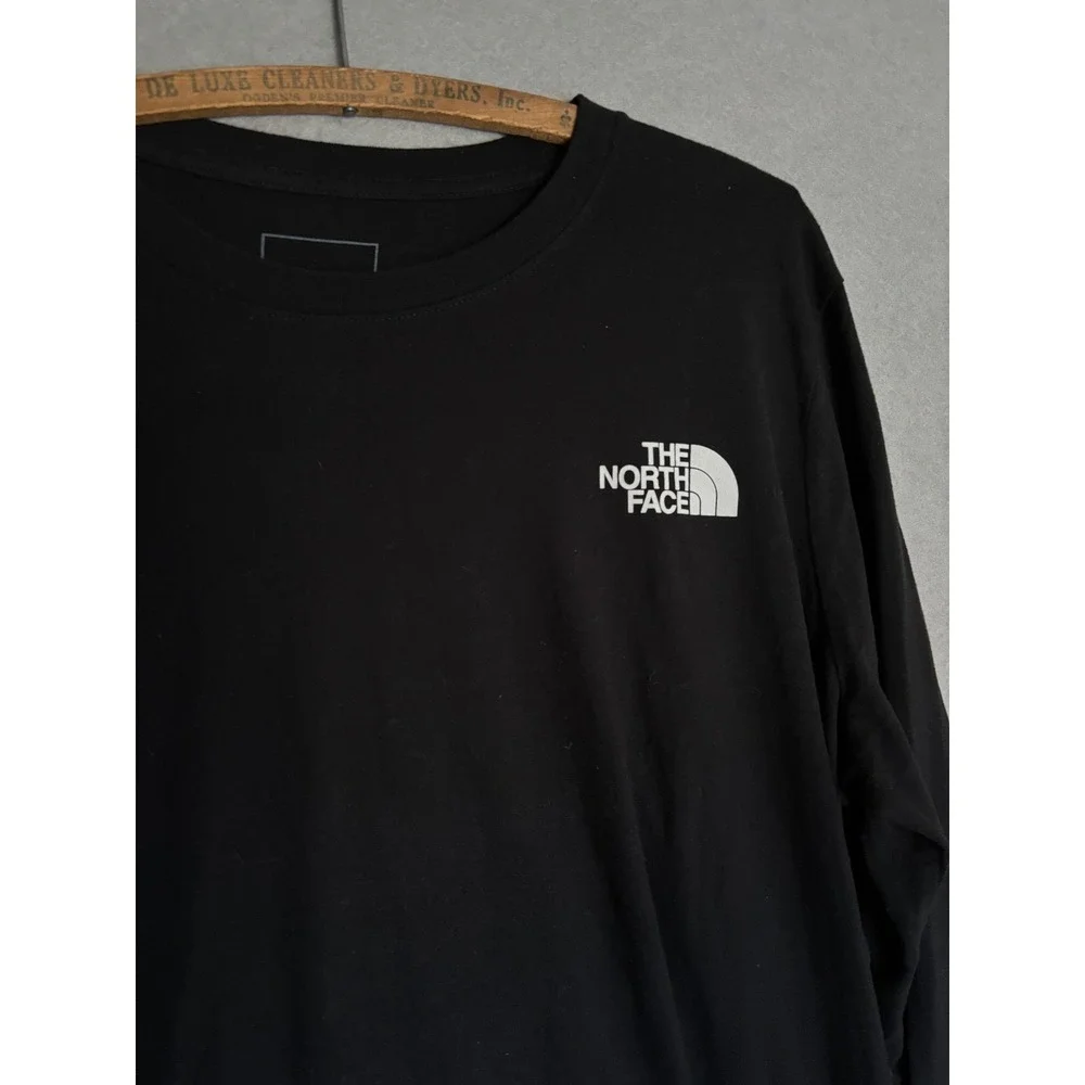 The North Face Black XL Long Sleeve Graphic Tee Never Stop Exploring Gorpcore - Picture 3 of 9